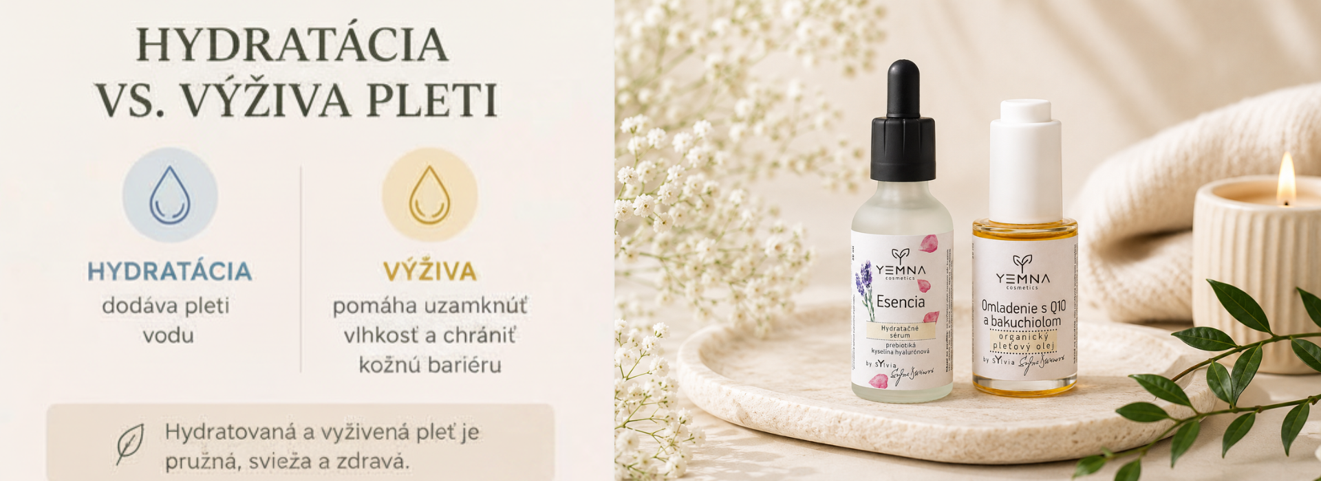 Hydratacia a vyživa pleti